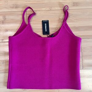 Express knitted spaghetti strap cami